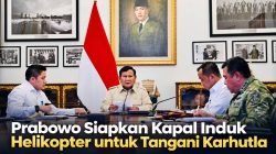 Prabowo Siapkan Kapal Induk Helikopter untuk Tangani Karhutla