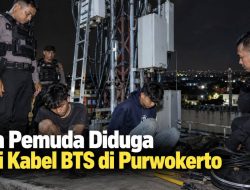 Dua Pemuda Diduga Curi Kabel BTS di Purwokerto
