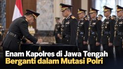 Enam Kapolres di Jawa Tengah Berganti dalam Mutasi Polri